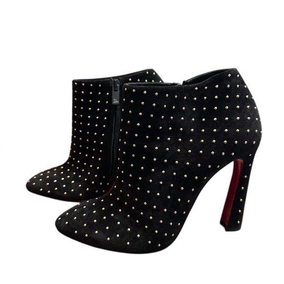 Christian Louboutin RARE Eleonor Plume Crystal accent boots RETAIL 1,295 - Picture 5 of 11